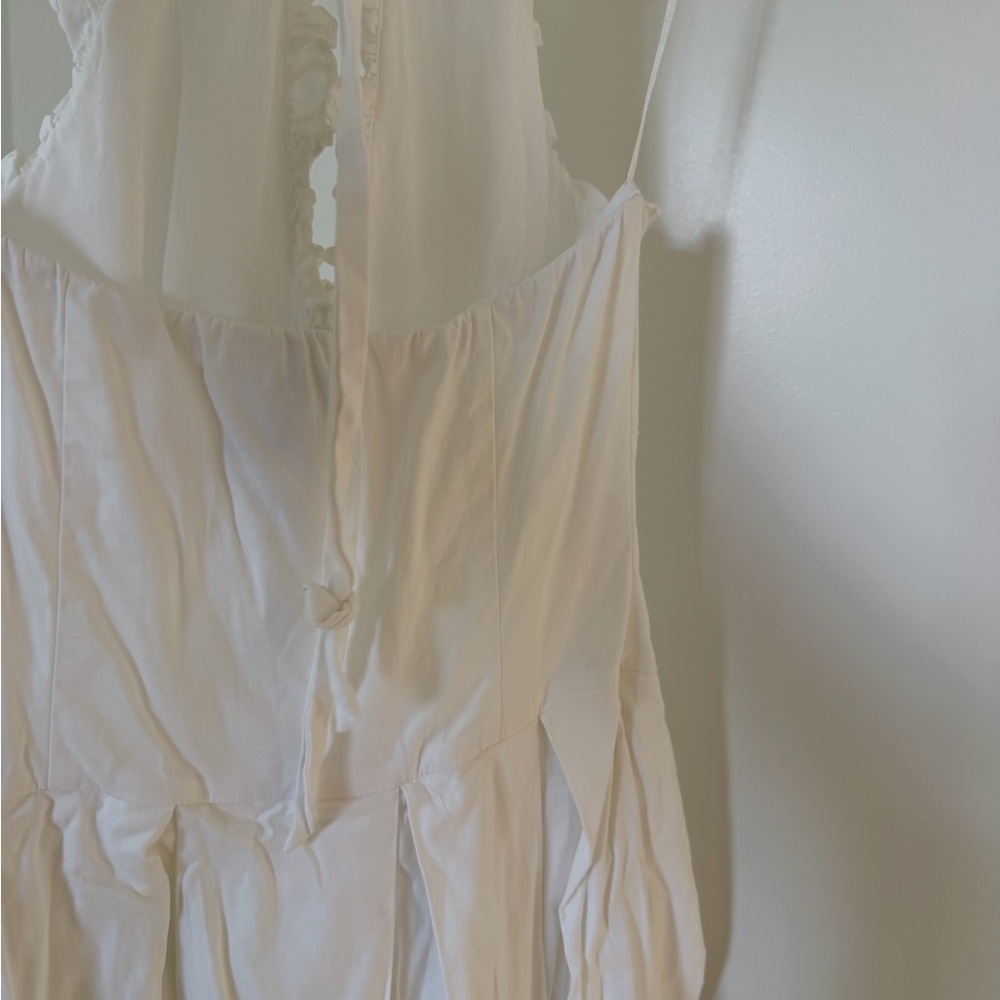 Reformation White Backless Halter Maxi Dress - Picture 4 of 5